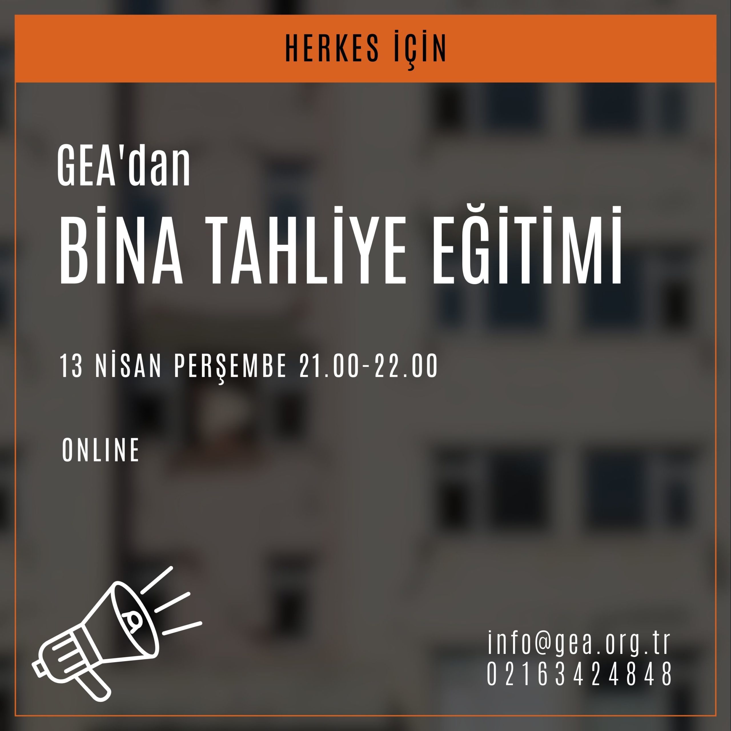 GEA Bina Tahliye Eğitimi (Online)